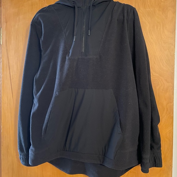 Black 3/4 zip Hoodie - Picture 2 of 4